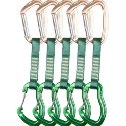 Rinvii Beal Zest Quickdraw 11cm (Pack of 5) Matt Green