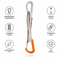 Rinvii C.A.M.P. Mach Express Dyneema 60 Cm