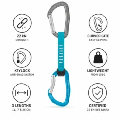 Rinvii Petzl Djinn Axess Turquoise