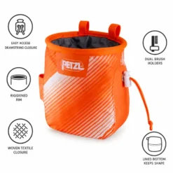 Sacche portamagnesite Petzl Saka Orange