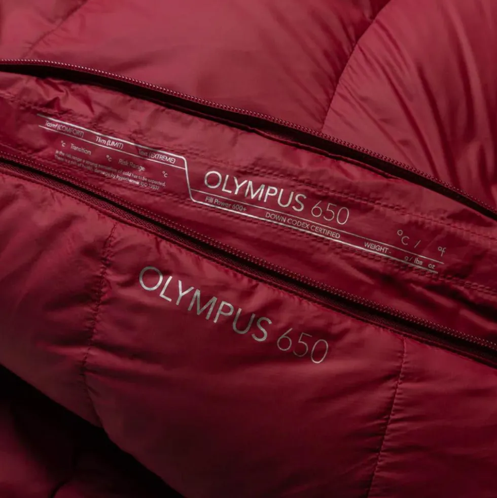 Sacchi a pelo Mountain Equipment Olympus 650 Women's Rhubarb