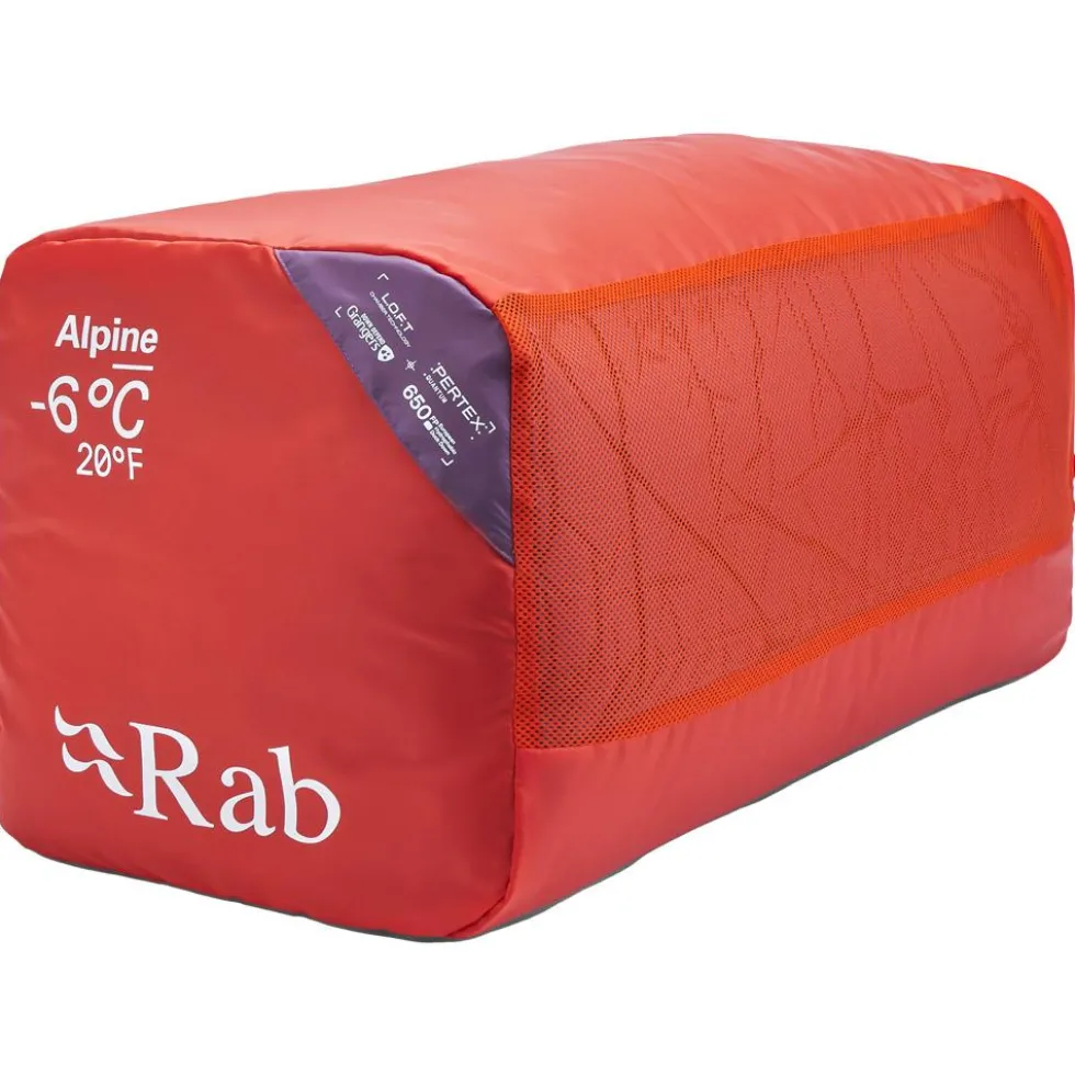 Sacchi a pelo RAB Alpine -6C / 20F Womens Iris Dark Iris