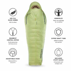 Sacchi a pelo Thermarest Boost 650 32F/0C Meadow Green