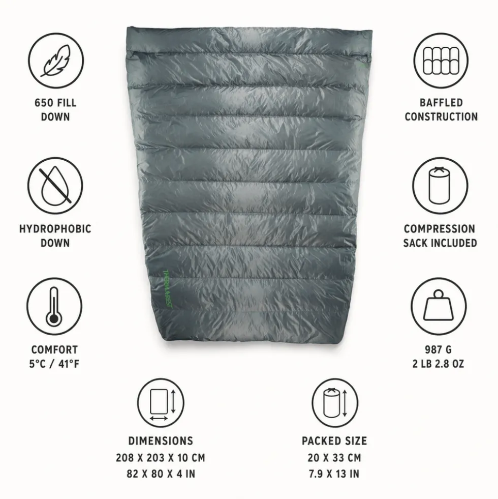 Sacchi a pelo Thermarest Vela 32F/0C Double Storm
