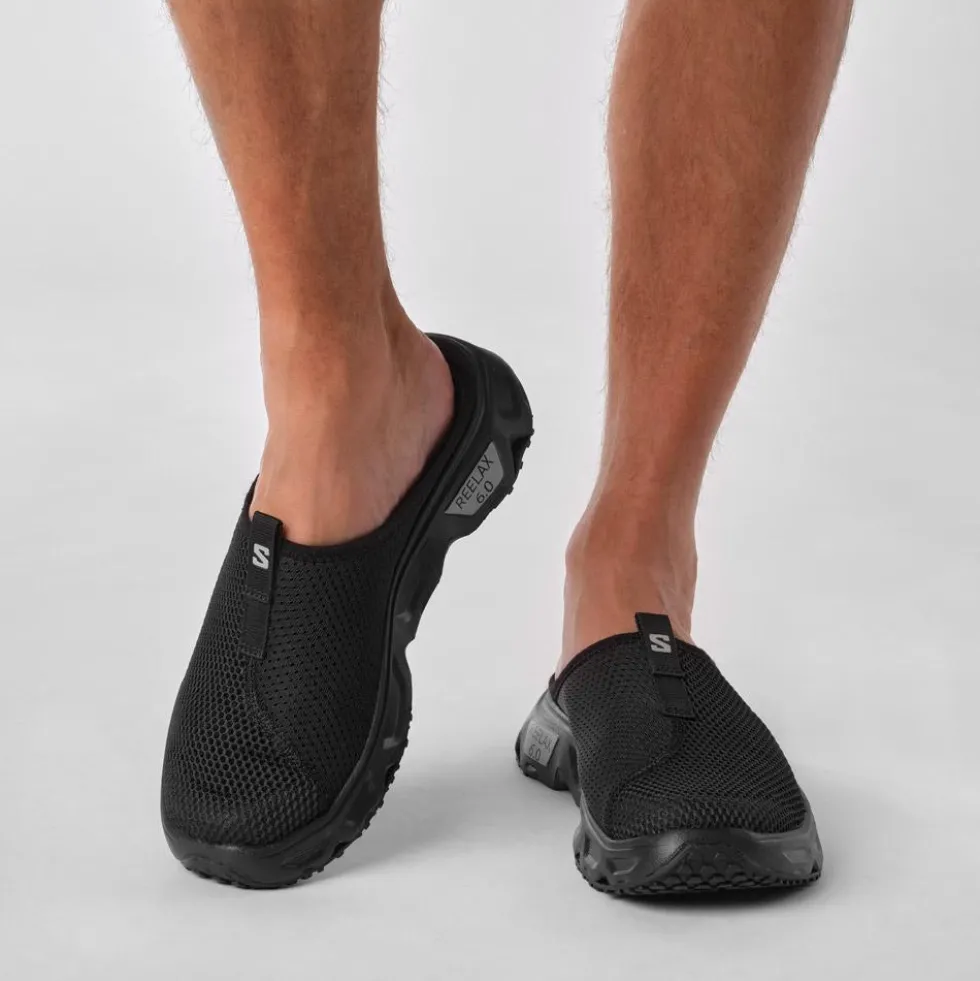 Sandali di recupero Salomon Reelax Slide 6.0 Black Black Alloy