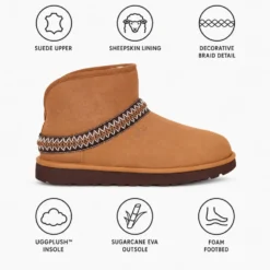 Scarpa UGG W Classic Mini Crescent Chestnut