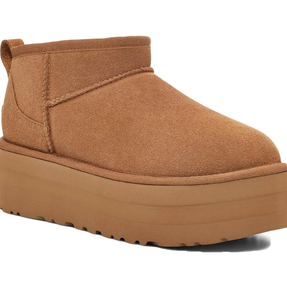 Scarpa UGG W Classic Ultra Mini Platform Chestnut