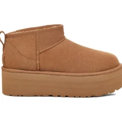 Scarpa UGG W Classic Ultra Mini Platform Chestnut