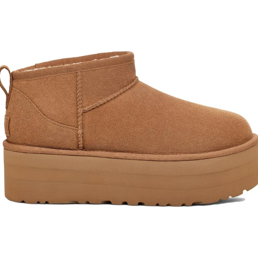 Scarpa UGG W Classic Ultra Mini Platform Chestnut