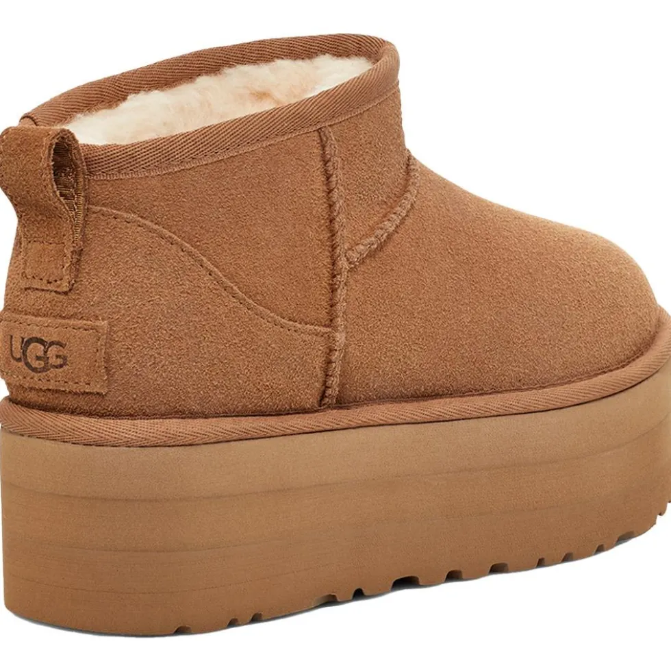 Scarpa UGG W Classic Ultra Mini Platform Chestnut