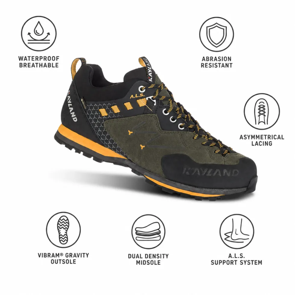 Scarpe da avvicinamento Kayland Vitrik Gore-Tex Dark Green Ocher