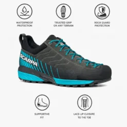 Scarpe da avvicinamento Scarpa Mescalito Gore-Tex Shark Azur