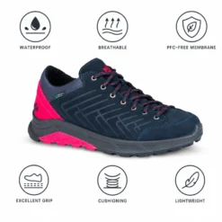 Scarpe da Fast Hiking Hanwag Coastrock Low Lady Es Navy Pink