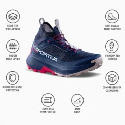 Scarpe da Fast Hiking La Sportiva Prodigio Hike Woman Gore-Tex Night Sky Azalea