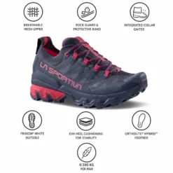 Scarpe da Fast Hiking La Sportiva Ultra Raptor 3 Woman Night Sky Azalea