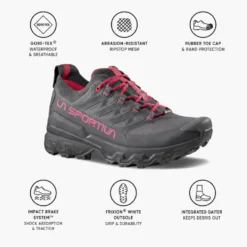Scarpe da Fast Hiking La Sportiva Ultra Raptor 3 Woman Gore-Tex Onyx Azalea