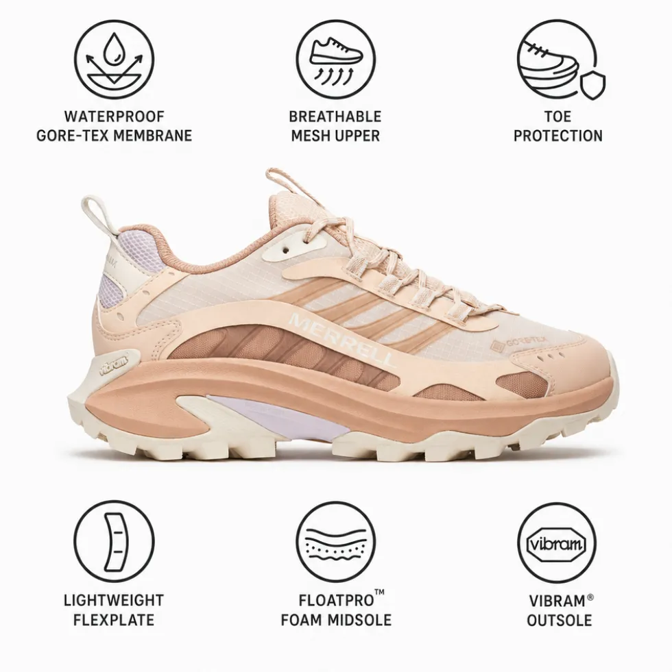 Scarpe da Fast Hiking Merrell Moab Speed 2 Gore-Tex Wmn Nougat