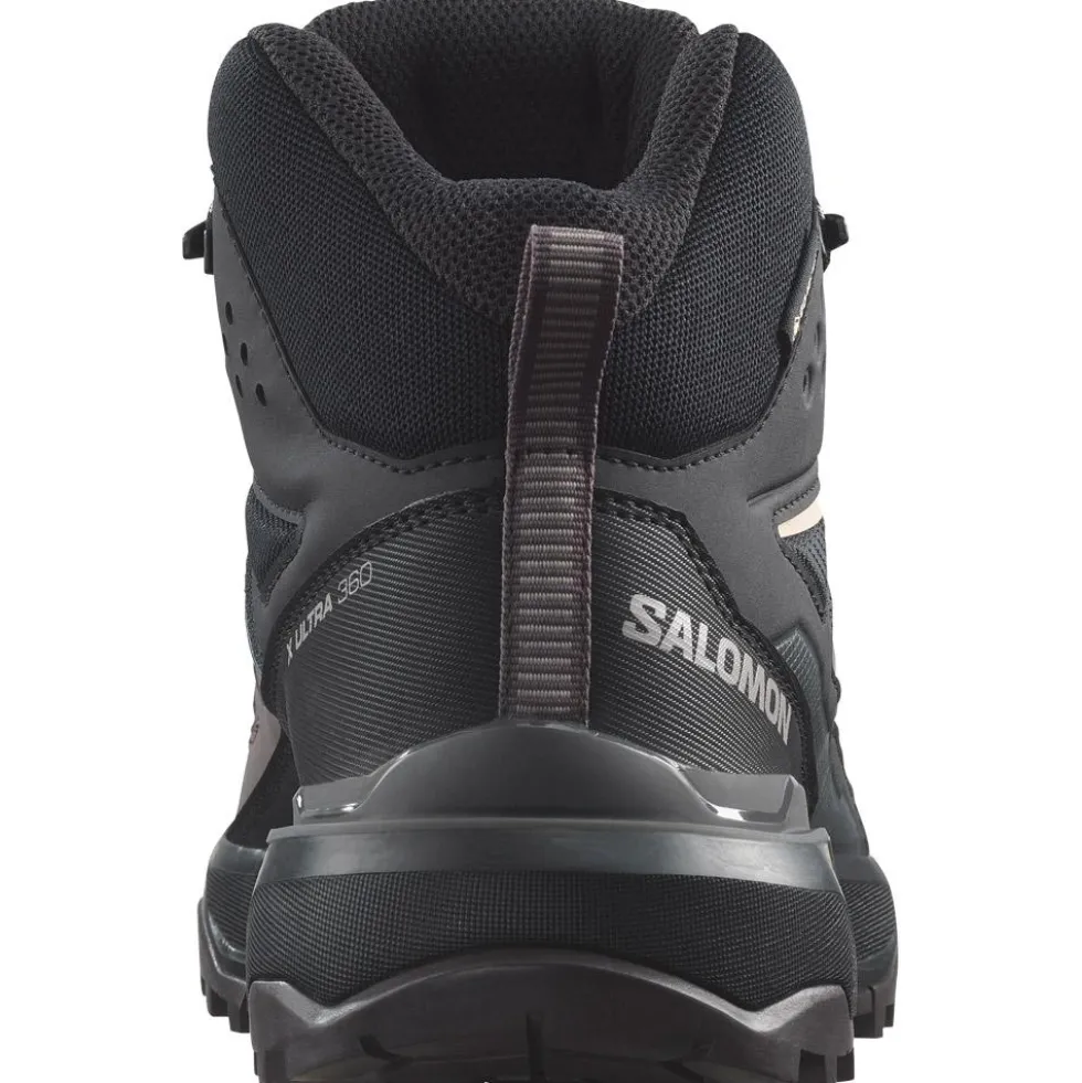 Scarpe da Fast Hiking Salomon X Ultra 360 Mid Gore-Tex W Black Plum Kitten Shale