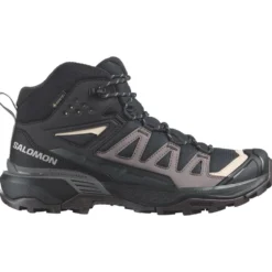 Scarpe da Fast Hiking Salomon X Ultra 360 Mid Gore-Tex W Black Plum Kitten Shale