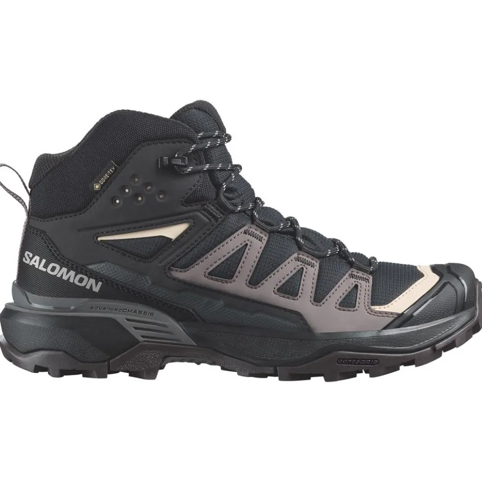 Scarpe da Fast Hiking Salomon X Ultra 360 Mid Gore-Tex W Black Plum Kitten Shale