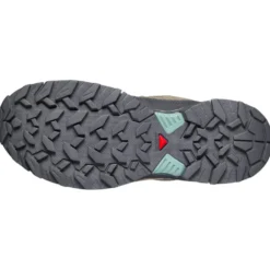 Scarpe da Fast Hiking Salomon X Ultra 360 Ltr Gore-Tex W Desert Tan Iron Green Milieu