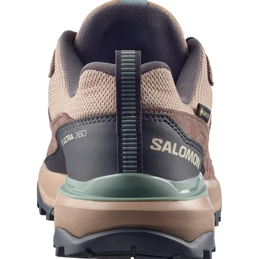 Scarpe da Fast Hiking Salomon X Ultra 360 Ltr Gore-Tex W Desert Tan Iron Green Milieu