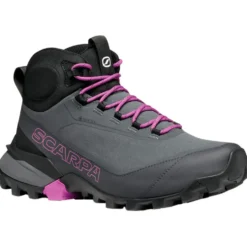 Scarpe da Fast Hiking Scarpa Ribelle Cross 2 Mid Gore-Tex Wmn Dark Gray Purple
