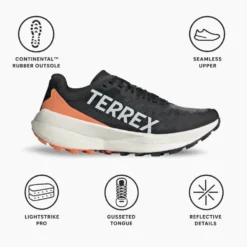 Scarpe da trail adidas Terrex Agravic Speed W Core Black Grey One Amber Tint