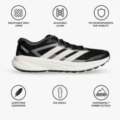 Scarpe da trail adidas Terrex Agravic Lite Wmn Cblack Greone Owhite
