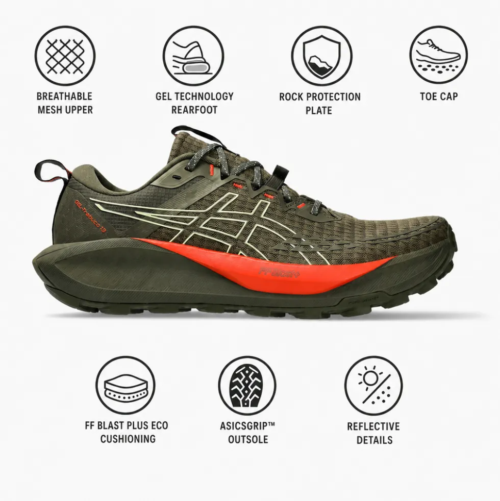 Scarpe da trail Asics Gel-Trabuco 13 Brown Stone Wheat Yellow