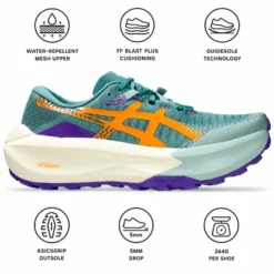 Scarpe da trail Asics Trabuco Max 5 Wmn Foggy Teal Radiant Amethyst