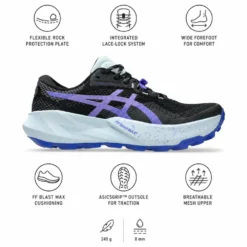 Scarpe da trail Asics Trabuco 14 Wmn Black Amethyst