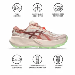 Scarpe da trail Asics Trabuco 14 Wmn Rose Dust Umeboshi