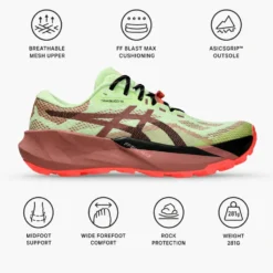Scarpe da trail Asics Trabuco 14 Illuminate Yellow Umeboshi