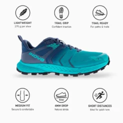 Scarpe da trail Inov-8 Trailtalon Speed Wmn Teal Blue