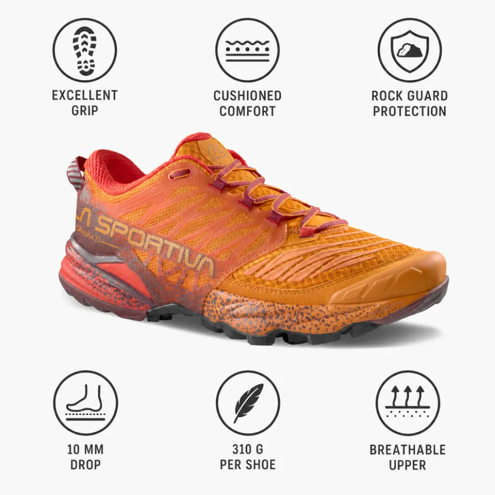 Scarpe da trail La Sportiva Akasha II Hawaiian Sun Redwood