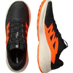 Scarpe da trail Salomon Alphaglide Black Rainy Day Red Orange