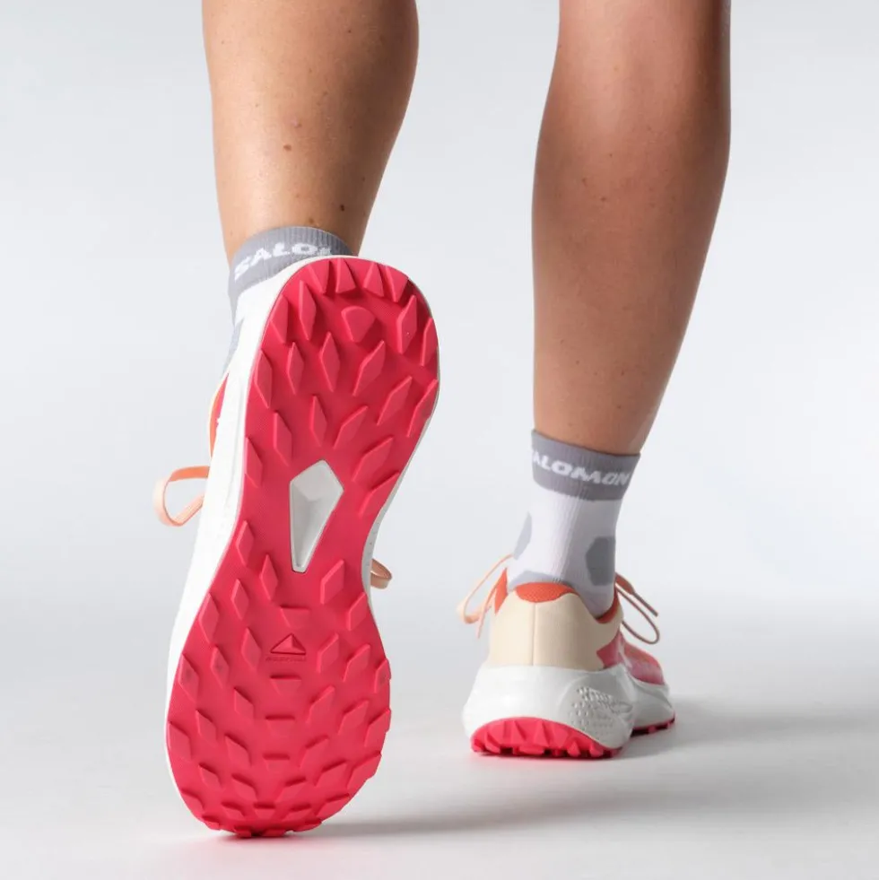 Scarpe da trail Salomon Alphaglide W Emberglow White Rouge Red
