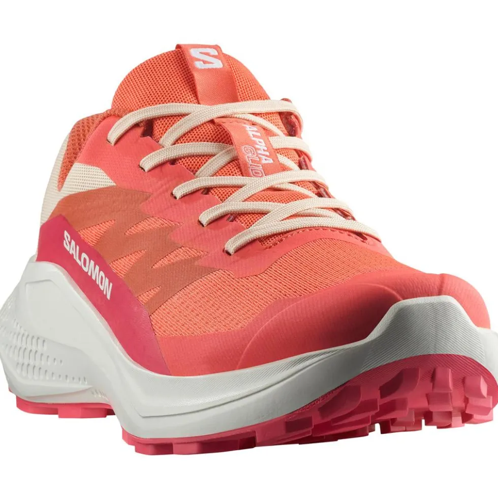 Scarpe da trail Salomon Alphaglide W Emberglow White Rouge Red