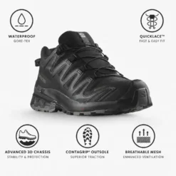 Scarpe da trail Salomon Xa Pro 3D V9 Gore-Tex W Black Phantom Pewter