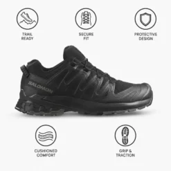 Scarpe da trail Salomon Xa Pro 3D V9 Black Phantom Pewter