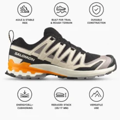 Scarpe da trail Salomon Xa Pro 3D V9 Black Gull Turmeric