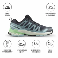 Scarpe da trail Salomon Xa Pro 3D V9 W Turbulence Iced Aqua Patina Green