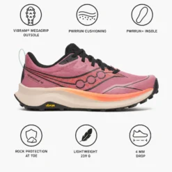 Scarpe da trail Saucony Peregrine 16 Wmn Mauve Salmon