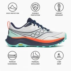 Scarpe da trail Saucony Peregrine 16 Wmn White Navy