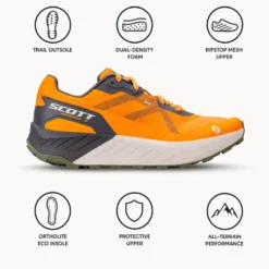 Scarpe da trail Scott Kinabalu 3 Flash Orange Dark Grey