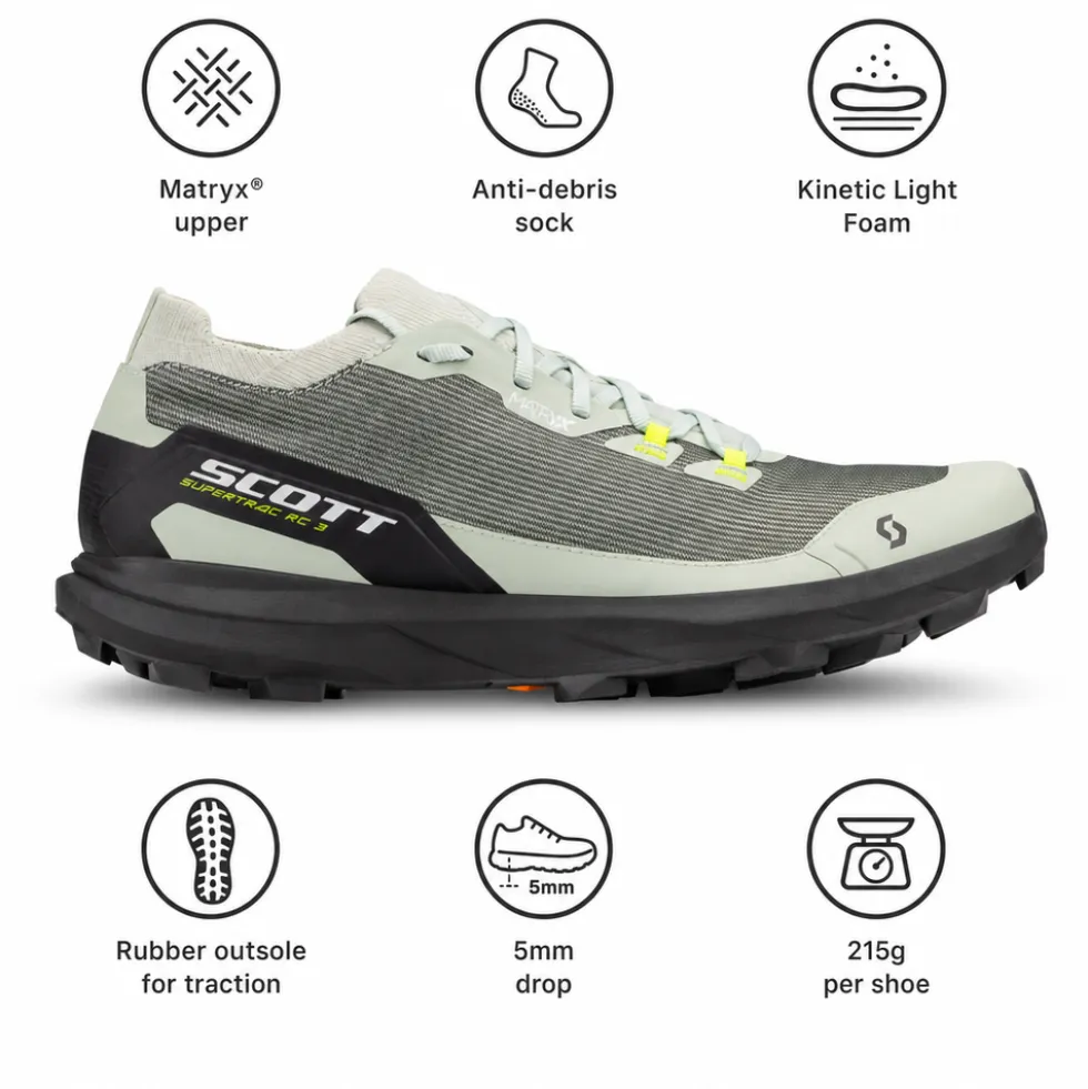 Scarpe da trail Scott W's Supertrac Rc 3 Spray Grey Black