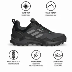 Scarpe escursionismo adidas Terrex Ax4 Gore-Tex W Core Black Grey Three Mint Ton 2