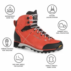 Scarpe escursionismo Dolomite 54 Hike Evo Gore-Tex W Paprika Red