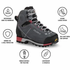 Scarpe escursionismo Dolomite 54 Hike Evo Gore-Tex W Gunmetal Grey